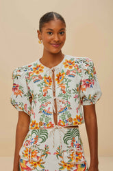 Off-White Delicate Forest Scarves Blouse