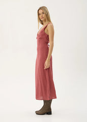 AFENDS Womens Tully - Seersucker Maxi Dress - Indy Rose Check