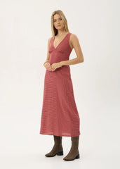 AFENDS Womens Tully - Seersucker Maxi Dress - Indy Rose Check