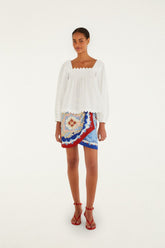 Mixed Cherry Royalty Scarf Mini Skirt