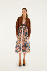 Caramel Richelieu Cropped Leather Jacket