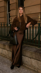 Sloane Bomber Jacket - Dark Chocolate