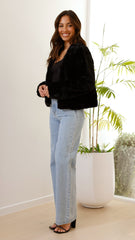 Tully Crop Jacket - Black