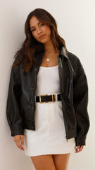 Kenny Bomber Jacket - Jet Black