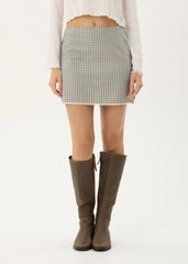 AFENDS Womens Mariah - Mini Skirt - Vice Alpine Check