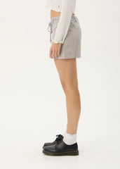 AFENDS Womens Luchi - Mini Skirt - Olive Stripe