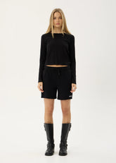AFENDS Womens Katelyn - Fleece Short - Black