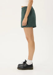 AFENDS Womens Reverb - Short - Pine Check