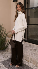 Ravio Oversized Rib Knit - Cream