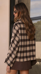 MVN Adrianna Jacket - Brown Plaid