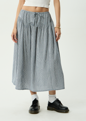 AFENDS Womens Marlow - Midi Skirt - Indy Navy Check