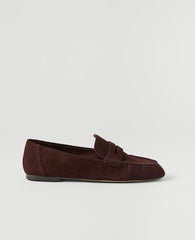 Weekend Gathered Suede Loafer