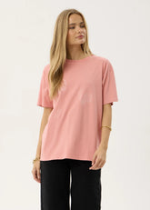 AFENDS Womens Unbound - Oversized Tee - Dusty Pink