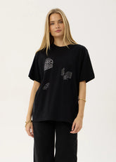 AFENDS Womens Unbound - Oversized Tee - Black