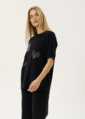 AFENDS Womens Unbound - Oversized Tee - Black