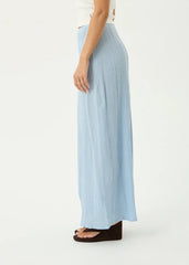 AFENDS Womens Lita - Seersucker Maxi Skirt - Blue