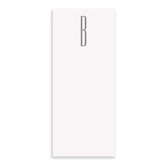 Gray Initial Skinny Notepad