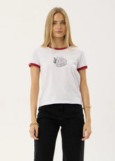 AFENDS Womens Forge - Ringer Tee - White