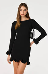 Aleah Ribbed Knit Mini Dress