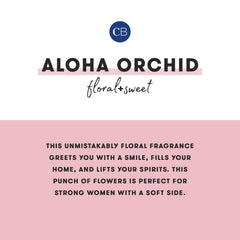 Aloha Orchid Modern Marble Printed Travel Tin Candle
