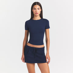 Cotton Jersey T-Shirt - Navy