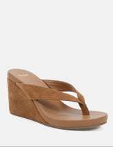 Baci Wedge - Caramel Suede