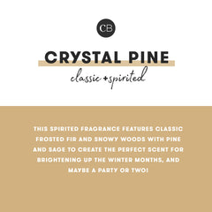 Crystal Pine Glitz Petite Candle