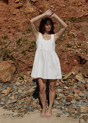 AFENDS Womens Jesse - Mini Dress - White