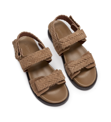Cygnet Coffee Tan Suede Chunky Sandals