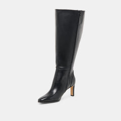 Emmi Extra Wide Calf Boots Black Leather