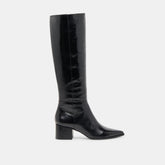 Kirson Wide Calf Boots Black Leather