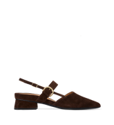 Eider Espresso Brown Suede Flats