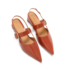 Eider Terracotta Patent Leather Flats