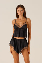 Ester Black Camisole Set
