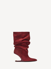 Wedge Suede Ankle Boots
