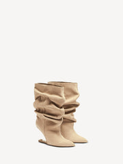 Wedge Suede Ankle Boots