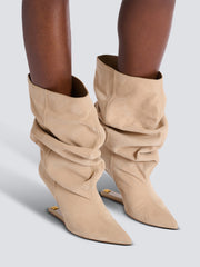 Wedge Suede Ankle Boots