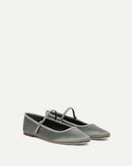 Ellie Satin Flat