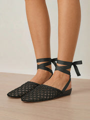 Malia Woven Satin Mule