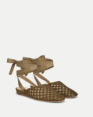 Malia Woven Satin Mule