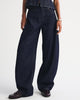 Drapey Rigid High Rise Ultra Barrel Jean - Rinse