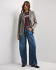 Drapey Rigid High Rise Ultra Barrel Jean - Dark