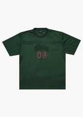AFENDS Mens Zero Six - Mesh Jersey Boxy Tee - Pine