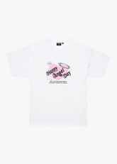 AFENDS Mens Genuine Sentiment - Heavyweight Boxy Tee - White