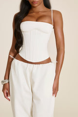 The Matilda Corset Top in White