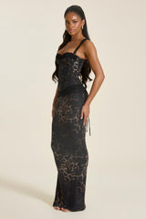 The Jayde Corset Top in Leopard Print