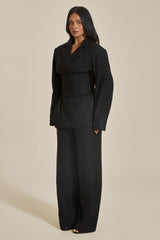 The Sandra Corset Blazer in Black