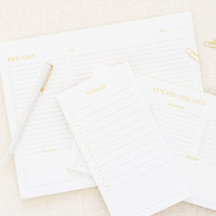 "The List" White Pad
