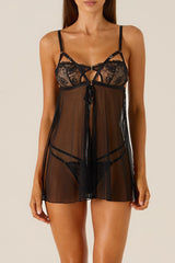 Orlena Black Babydoll