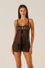 Orlena Black Babydoll